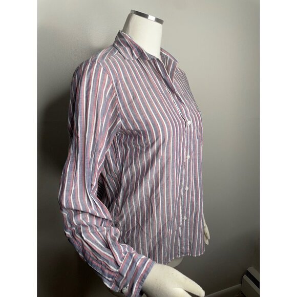 Anthropologie Grayson the Hero Button Up Striped Shirt Size XS NWT - Picture 3 of 7